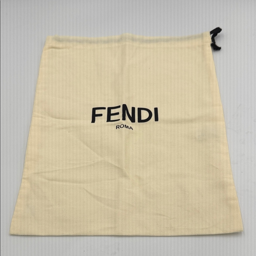 Fendi Beige Cloth Draw String Dust Bag
